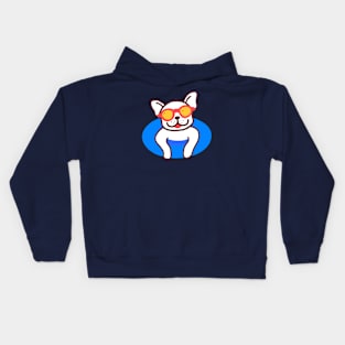 Dog Swimmer Kids Hoodie